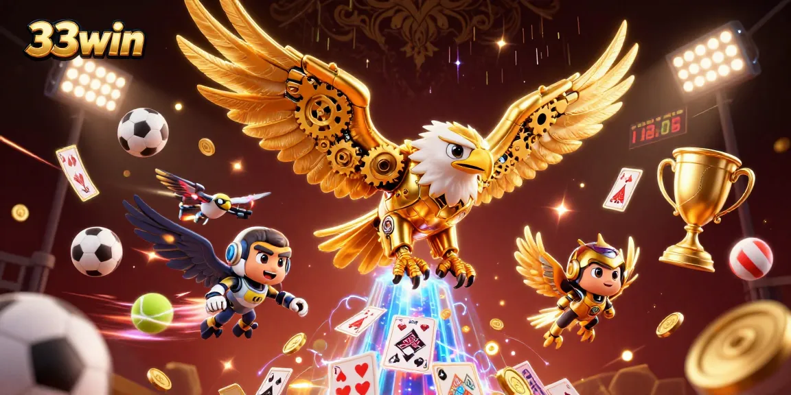 Experience the thrill of betting with captivating 33win sports elements in an energetic casino scene.