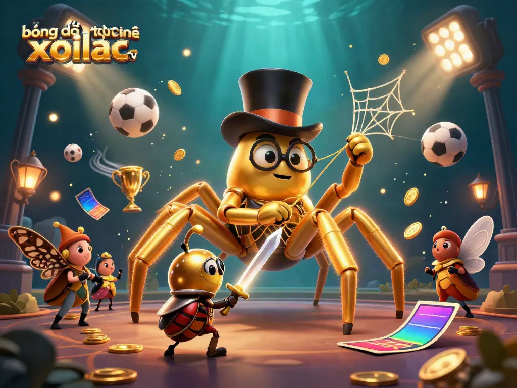 Experience bóng đá trực tuyến xoilac tv with this vibrant 3D casino scene featuring dynamic sports elements.