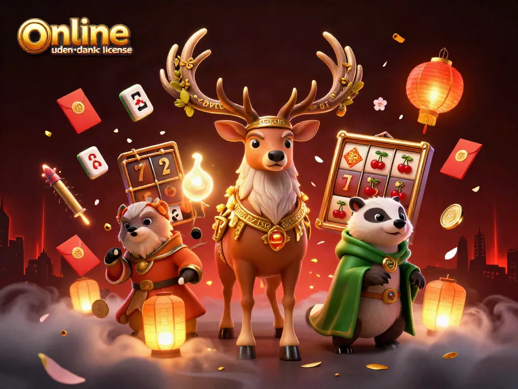 Play slots at online casinoer uden dansk licens with vibrant characters and festive elements all around.