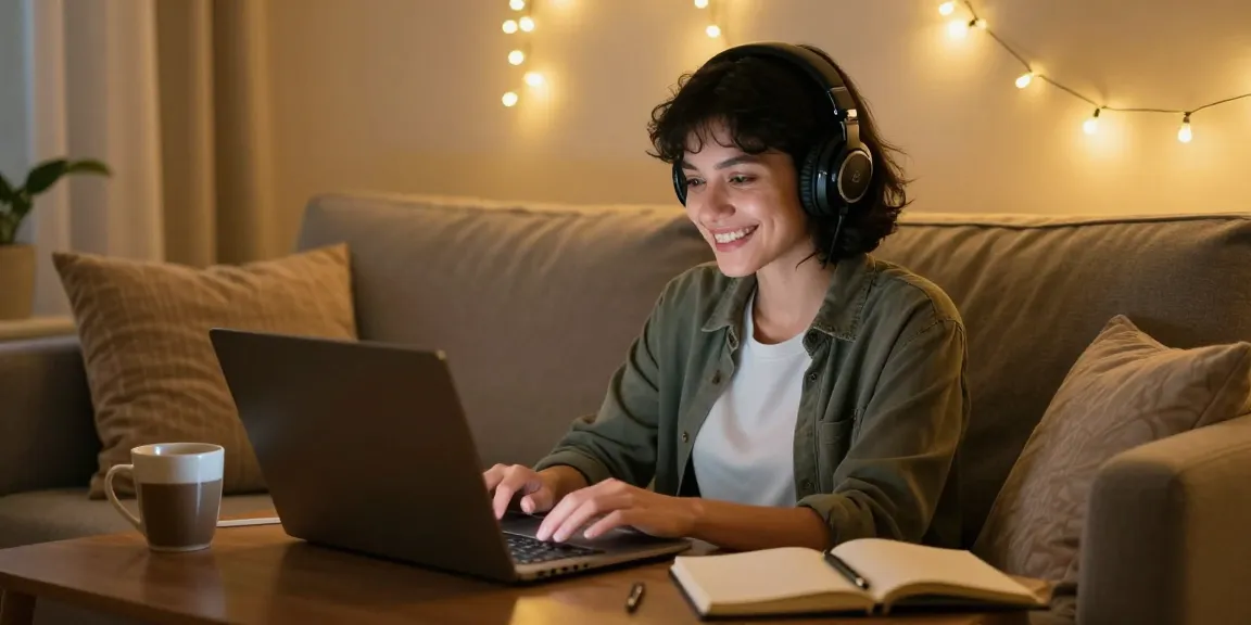 Engaging interaction with girlfriend AI in a cozy setting, showcasing emotional connection.