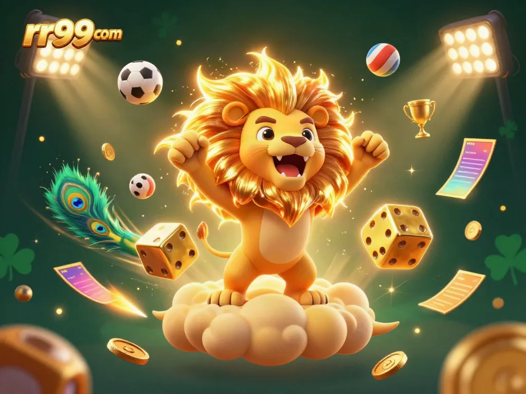 Experience the thrill of rr99 com with this vibrant 3D animation featuring lively casino elements and characters.