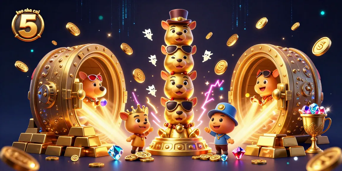 Experience the excitement of betting with keo nha cai 5 through a vibrant casino-themed illustration.